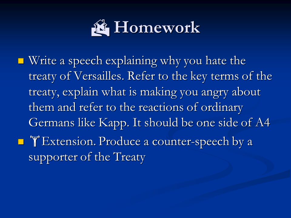 Describe the terms in the treaty